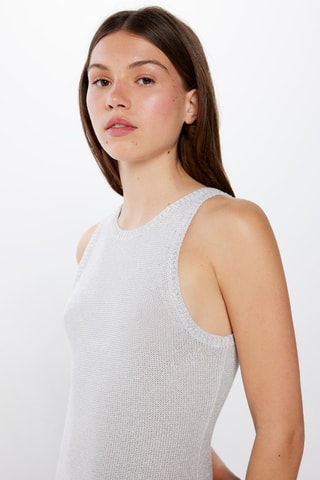 $Robe midi - Gris clair