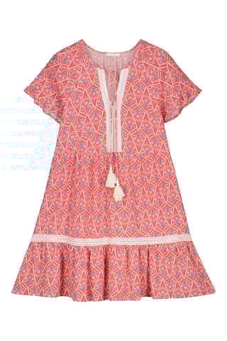 $Robe courte - Rouge