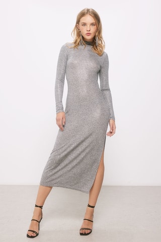 $Robe midi - Gris
