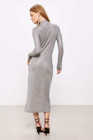 $Robe midi - Gris