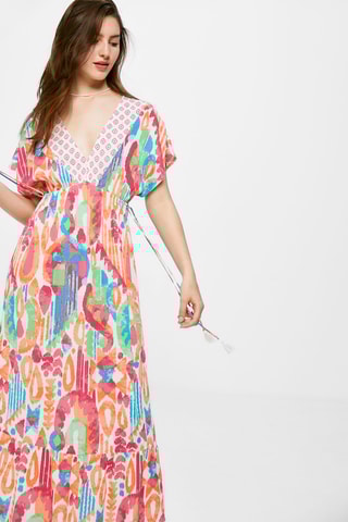 $Robe midi - Multicolore