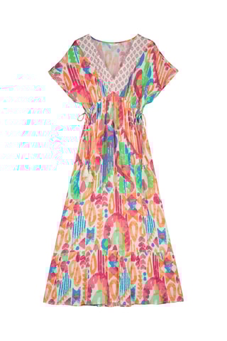 $Robe midi - Multicolore