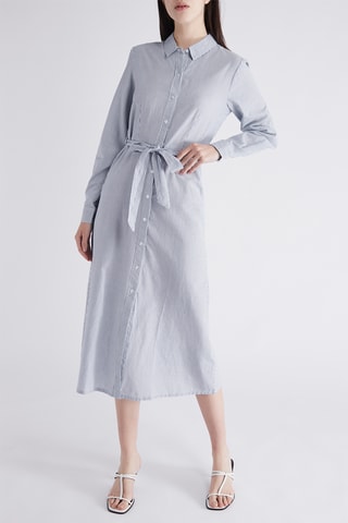 $Robe midi - Bleu