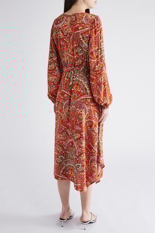 $Robe midi - Rouge