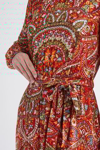 $Robe midi - Rouge