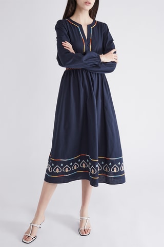 $Robe midi - Bleu