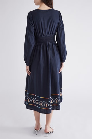 $Robe midi - Bleu