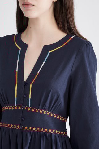 $Robe midi - Bleu