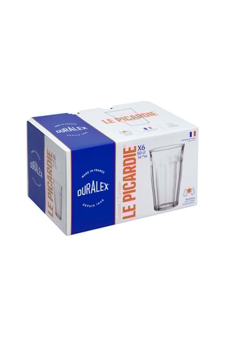 $6 verres en verre Picardie® - 50 cl