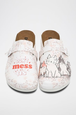 $Mules Trouble Makers Beige