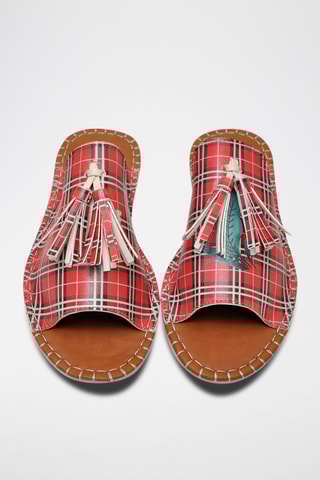 $Mules Just Cool Rouge et beige