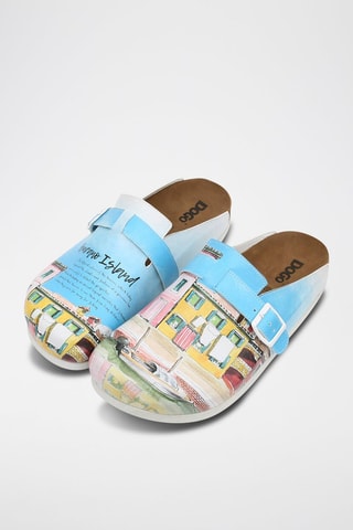 $Mules Burano Island Bleu