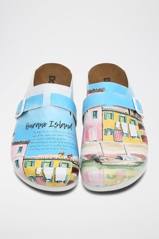 $Mules Burano Island Bleu