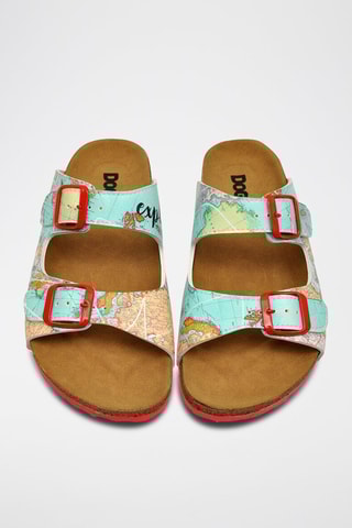 $Mules Explore Bleu et rouge