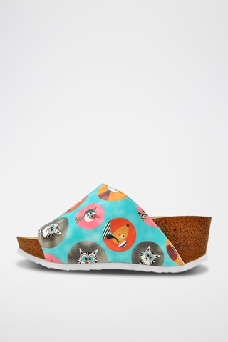 $Mules compensées Dog And Cat Bleu