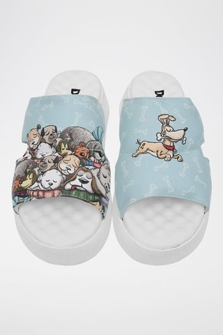 $Mules en cuir vegan Sleeping Dogs Ciel