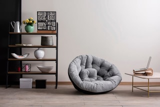 $Pouf Kiku Large 90 x 70 x 56 cm - Gris
