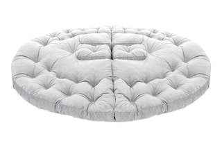 $Pouf Kiku Large 90 x 70 x 56 cm - Gris