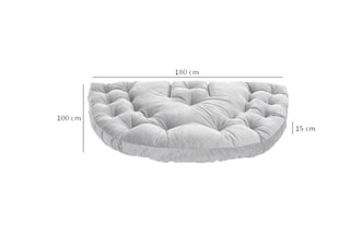 $Pouf Kiku Large 90 x 70 x 56 cm - Gris
