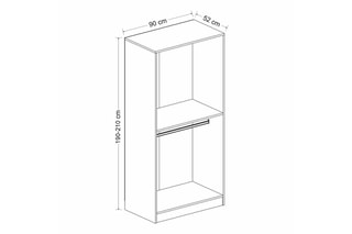 $Armoire 2 portes Kale - Noir