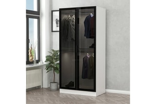 $Armoire 2 portes Kale - Noir
