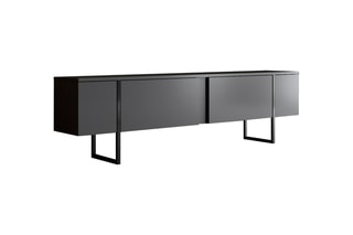 $Meuble TV 2 abattants Luxe - Anthracite
