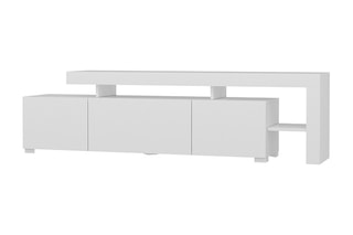 $Meuble TV 2 portes et abattant - 192 x 53 x 37 cm
