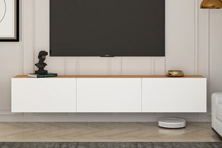 $Meuble TV 3 abattants - 150 x 30 x 32 cm