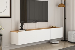$Meuble TV 3 abattants - 150 x 30 x 32 cm