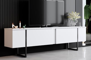$Meuble TV 2 abattants - 180 x 30 x 50 cm