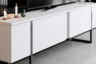 $Meuble TV 2 abattants - 180 x 30 x 50 cm