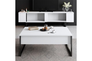 $Meuble TV 2 abattants - 180 x 30 x 50 cm