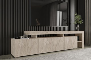 $Meuble TV 3 portes Beliz - 192 x 53 x 37 cm