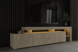 $Meuble TV 3 portes Beliz - 192 x 53 x 37 cm