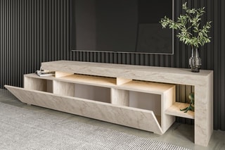 $Meuble TV 3 portes Beliz - 192 x 53 x 37 cm