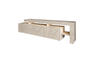 $Meuble TV 3 portes Beliz - 192 x 53 x 37 cm
