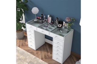 $Coiffeuse 13 tiroirs - 120 x 79,8 x 44,5 cm