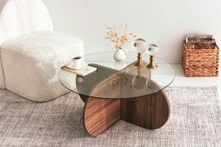 $Table basse Bubble  - Imitation bois