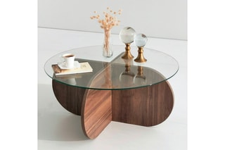 $Table basse Bubble  - Imitation bois
