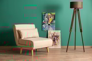 $Fauteuil convertible Folde - Crème - En polyester
