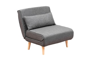 $Fauteuil convertible Folde - Gris foncé - En polyester