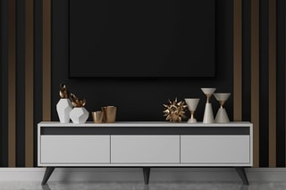 $Meuble TV 3 abattants Century - 150 x 45 x 30 cm