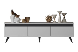 $Meuble TV 3 abattants Century - 150 x 45 x 30 cm