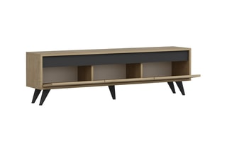 $Meuble TV 3 abattants Century - 150 x 45 x 30 cm