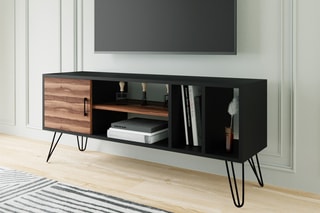 $Meuble TV 1 porte Tugba - 150 x 60 x 40 cm