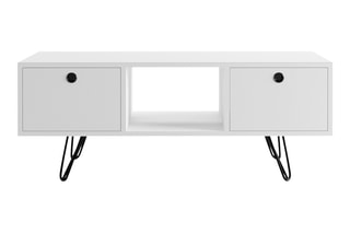 $Meuble TV 2 abattants Yaren - 120 x 50 x 35 cm