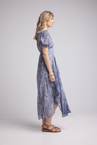 $Robe midi- Bleu