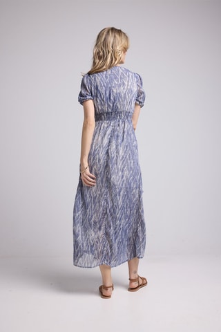$Robe midi- Bleu