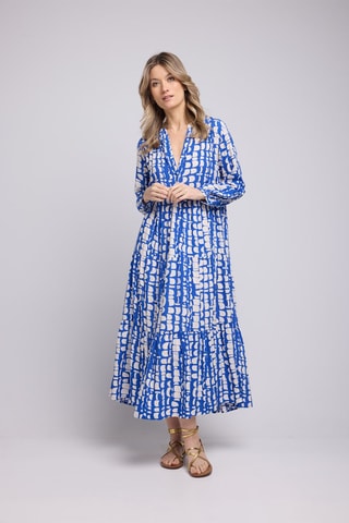 $Robe longue - Bleu
