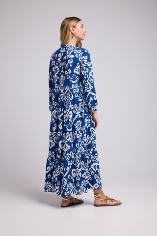 $Robe longue - Bleu marine